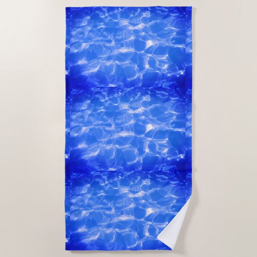 Blauer Ozean Wirbel Träume  Strandtuch (Vorderseite)