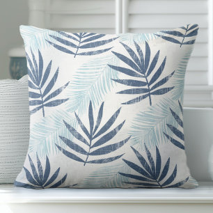 Blauer Palmblätterpilz Kissen