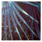 Blauer Palmetto-Traum Fliese (Vorderseite)
