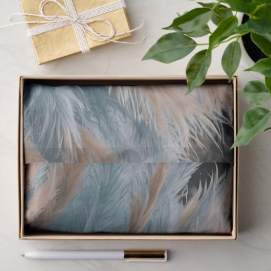 Blauer Pampelgras Seidenpapier (Geschenk)