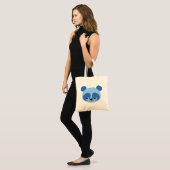 Blauer Panda Tragetasche (Vorderseite (Model))