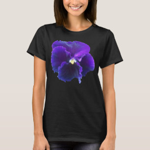 blauer Pansy T-Shirt