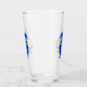 Blauer Papageglas Glas (Rechts)
