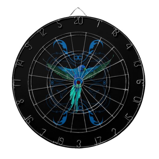 Blauer Papagei Dartscheibe (vorne)
