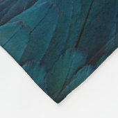 Blauer Papagei Fleecedecke (Ecke)