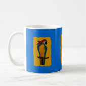 Blauer Papagei Kaffeetasse (Links)