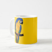 Blauer Papagei Kaffeetasse (Vorderseite Links)