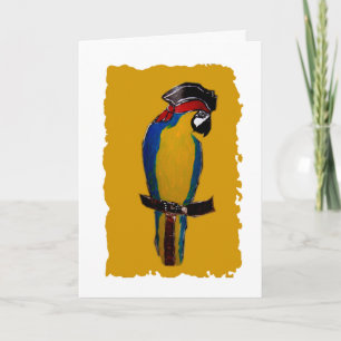 Blauer Papagei Karte