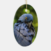 Blauer Papagei Keramik Ornament (Rechts)