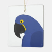 Blauer Papagei Keramikornament (Links)