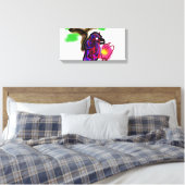 Blauer Papagei Leinwanddruck (Insitu (Schlafzimmer))