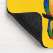 Blauer Papagei Mousepad (Ecke)