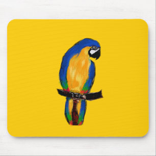 Blauer Papagei Mousepad