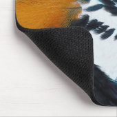 Blauer Papagei Mousepad (Ecke)