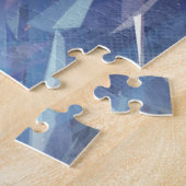 Blauer Papagei Puzzle (Seite)