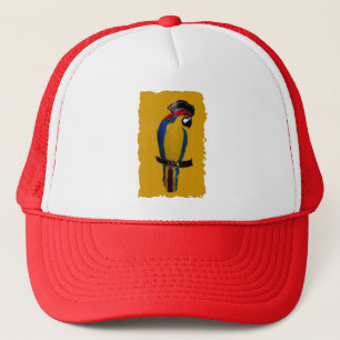 Blauer Papagei Truckerkappe