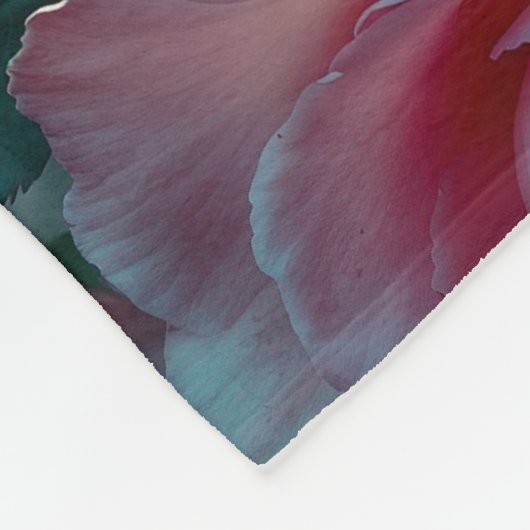 Blauer Papagei und Babys Fleecedecke (Ecke)