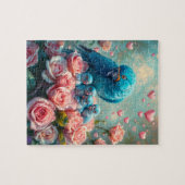 Blauer Papagei und Babys Puzzle (Horizontal)