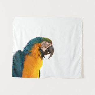 Blauer Papagei Wandteppich