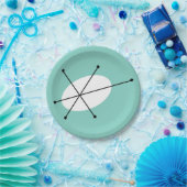 Blauer Papierschild Pappteller (Party)