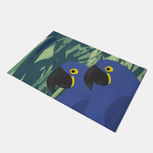 Blauer Paprika Doormat Fußmatte (Schrägansicht)