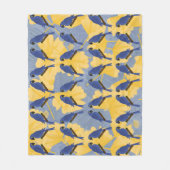 Blauer Paprika Fleece Blanket (Vorderseite)