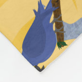 Blauer Paprika Fleece Blanket (Ecke)