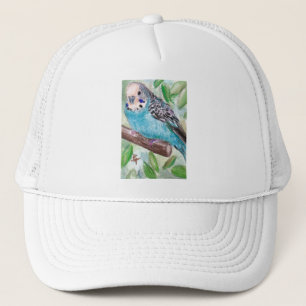 Blauer Parakeet-Hut Truckerkappe