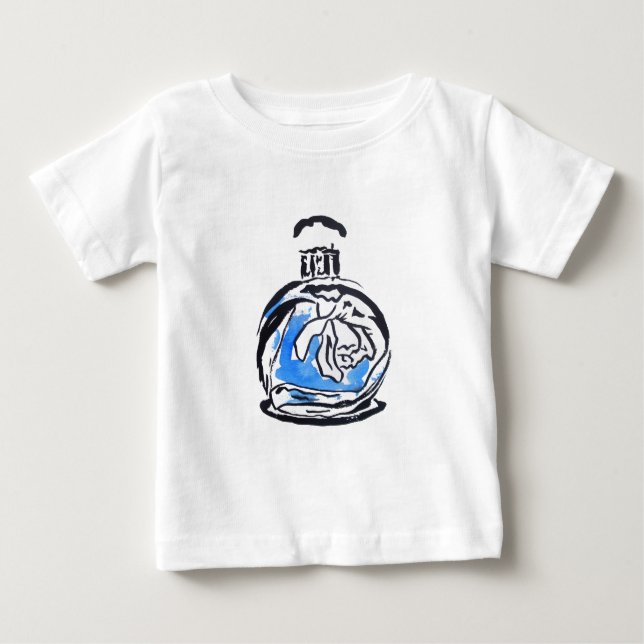 Blauer Parfüm Baby T-shirt (Vorderseite)