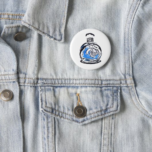 Blauer Parfüm Button (Beispiel)