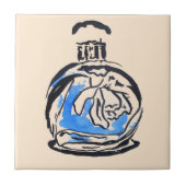 Blauer Parfüm Fliese (Vorderseite)