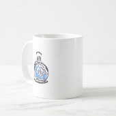 Blauer Parfüm Kaffeetasse (Vorderseite Links)