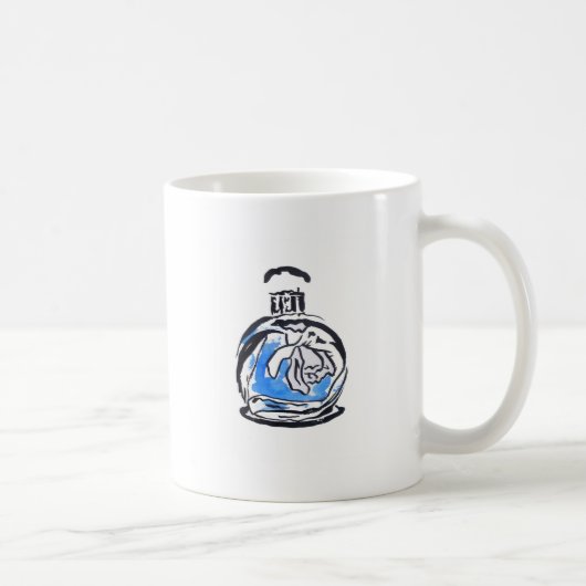 Blauer Parfüm Kaffeetasse (Rechts)