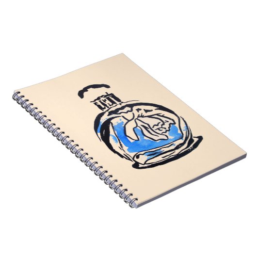 Blauer Parfüm Notizblock (Rechte Seite)