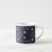 Blauer Patchwork Espressotasse (Rechts)