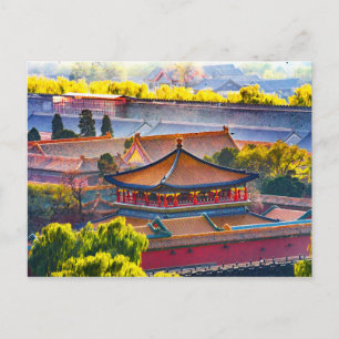 Blauer Pavillon, Verbotene Stadt Postkarte