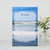 Blauer Pazifischer Ozean mit Namen Briefpapier (Stehend Vorderseite)