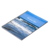 Blauer Pazifischer Ozean mit Namen Notizblock (Linke Seite)