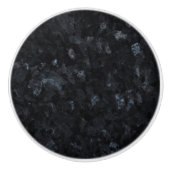 Blauer PearlBlue Perlen-Stein-Muster-Hintergrund Keramikknauf (Vorderseite)