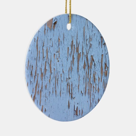 Blauer Peeling Keramikornament (Rechts)