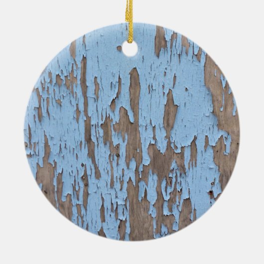 Blauer Peeling Keramikornament (Hinten)