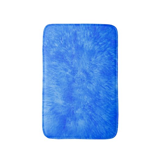 Blauer Pelz Frenzy Bath Mat Badematte (Vorderseite Vertikal)