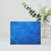 Blauer Pelz Postkarte (Stehend Vorderseite)
