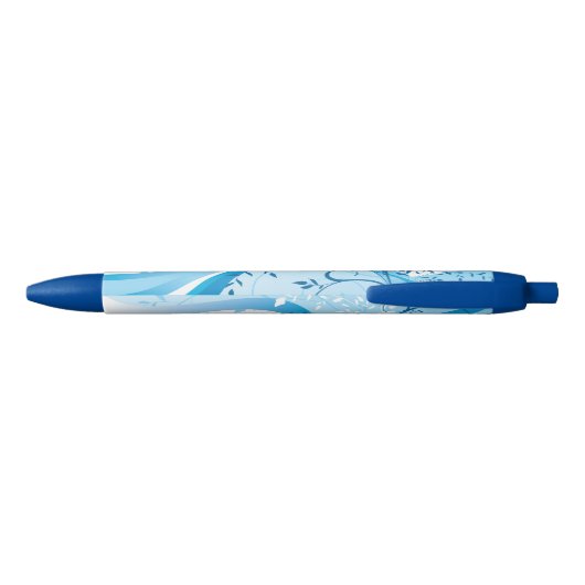 Blauer Pen Kugelschreiber (Rückseite)