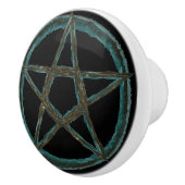 Blauer Pentagram-kundenspezifischer Keramik-Griff Keramikknauf (Rechts)