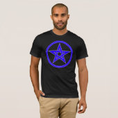 Blauer PentagrammPentagram T-Shirt (Vorne ganz)