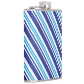 Blauer Peppermint Streifen Flachmann (Rechts)