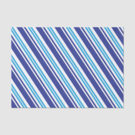 Blauer Peppermint Streifen Seidenpapier