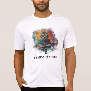 *~* BLAUER Perkussionist Cool Cat AP91 DRUMMER Gol T-Shirt