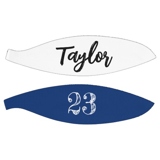 Blauer Personalisierter Name Ball Player Nummer Basketball (Panele)